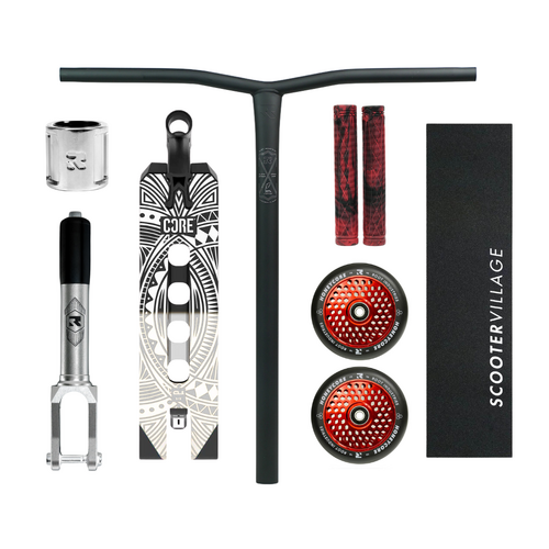 Core x Root Custom Scooter | Red/Black/Chrome