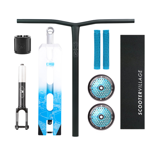 Core x Root Custom Scooter | White/Sky Blue