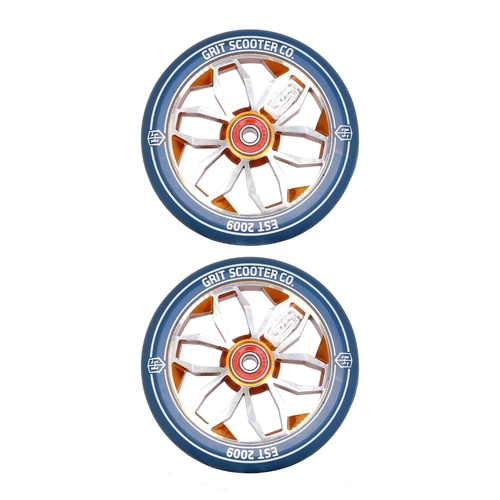 Grit 120mm Wheels | Blue/Orange