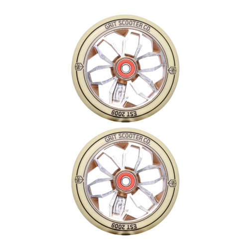 Grit 120mm Wheels | Silver/Bronze