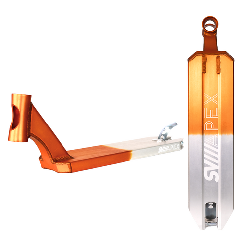 Apex x SV 5" Wide Deck Angled 580mm | Orange/Matte Clear