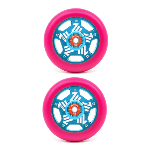 Core Vent Hollowcore 110mm Wheels | Pink/Teal