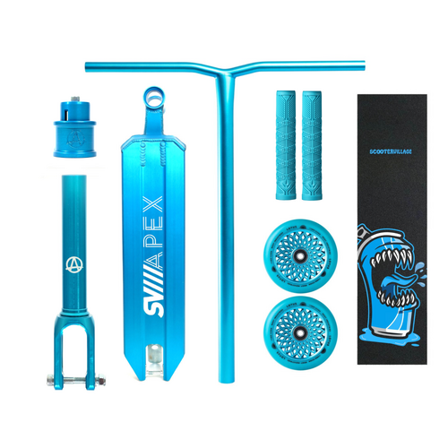 Apex SV 5" Wide Custom Complete Scooter | Turquoise