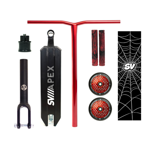 Apex SV 5" Wide Custom Complete Scooter | Red