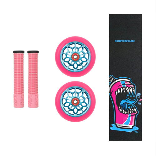 Core Hollowcore Wheel Pack | Pink/Teal