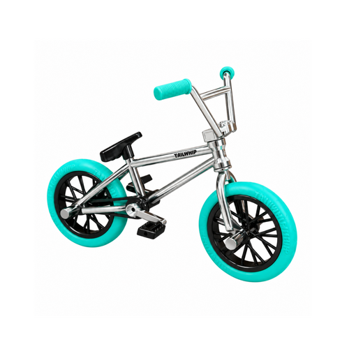 Tail Whip Finger BMX Bike | Teal/Chrome