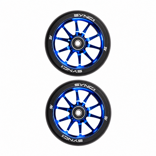 SV Sync Wheels 110mm | Blue Chrome