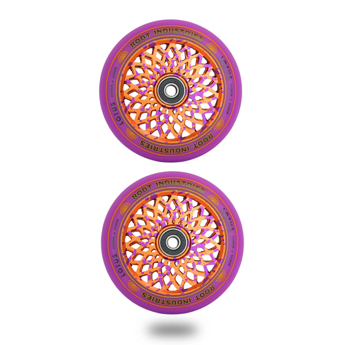 Root Industries Lotus Wheels 110mm | Purple/Burnt Orange