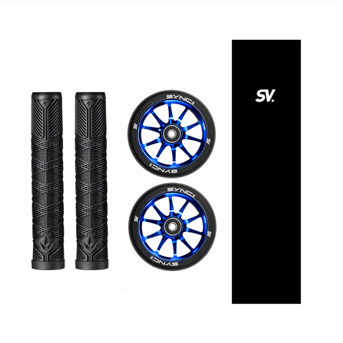SV Sync 110mm Wheel Pack | Blue Chrome
